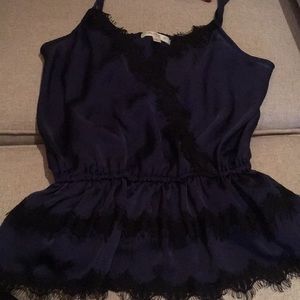 Lacey black and blue top